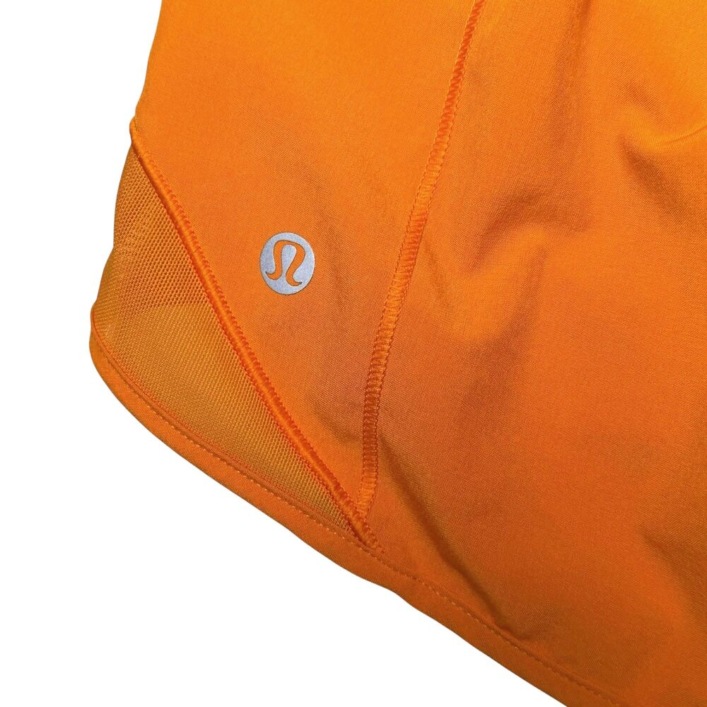 Lululemon Hotty Hot High-Rise Lined Short 2.5" Lit Orange - Picture 6 of 7